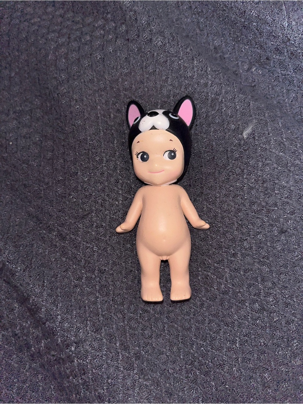 Sonny Angel Doll with Black & White Dog Hat